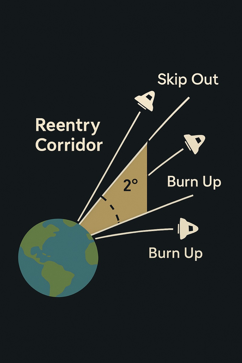 Re-entry corridor diagram